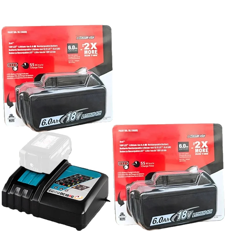 Batterie, 6ah Lithium-ionen, 18v Kompatibilität, Orange, 18v-b