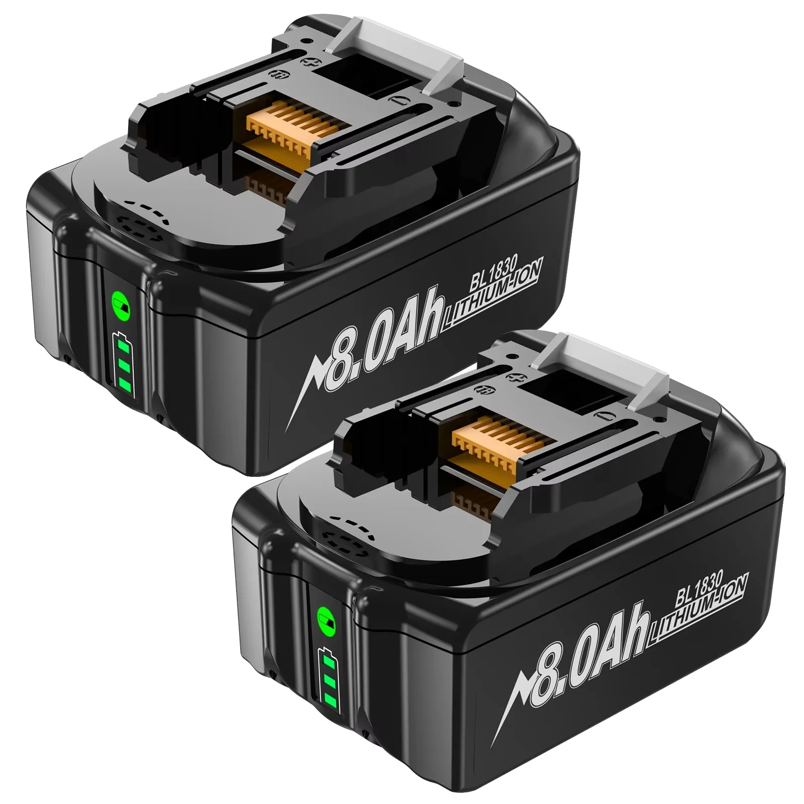 Akku Für Elektrowerkzeuge, 8000mah Kapazität, Sicherheitsmerkmale, 2 8.0ah, 18v-b