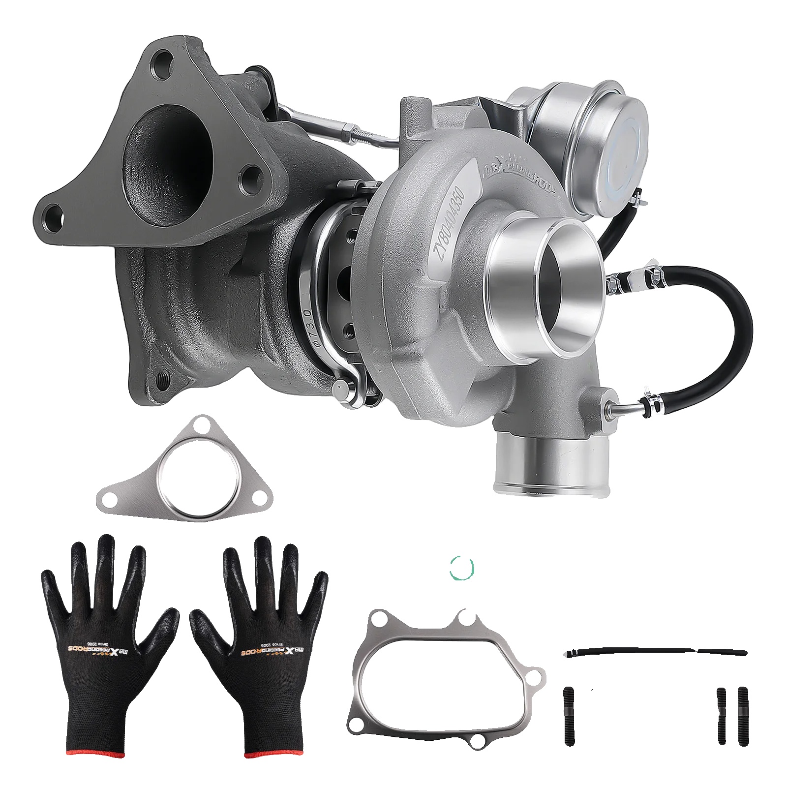 Turbolader, Aluminiumkonstruktion, Verbesserte Leistung, Silber