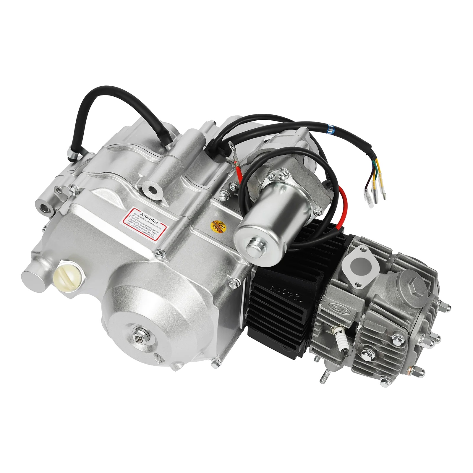 4-takt-motor-kit, Elektrostarter, 5,5 Kw Leistung, Silber
