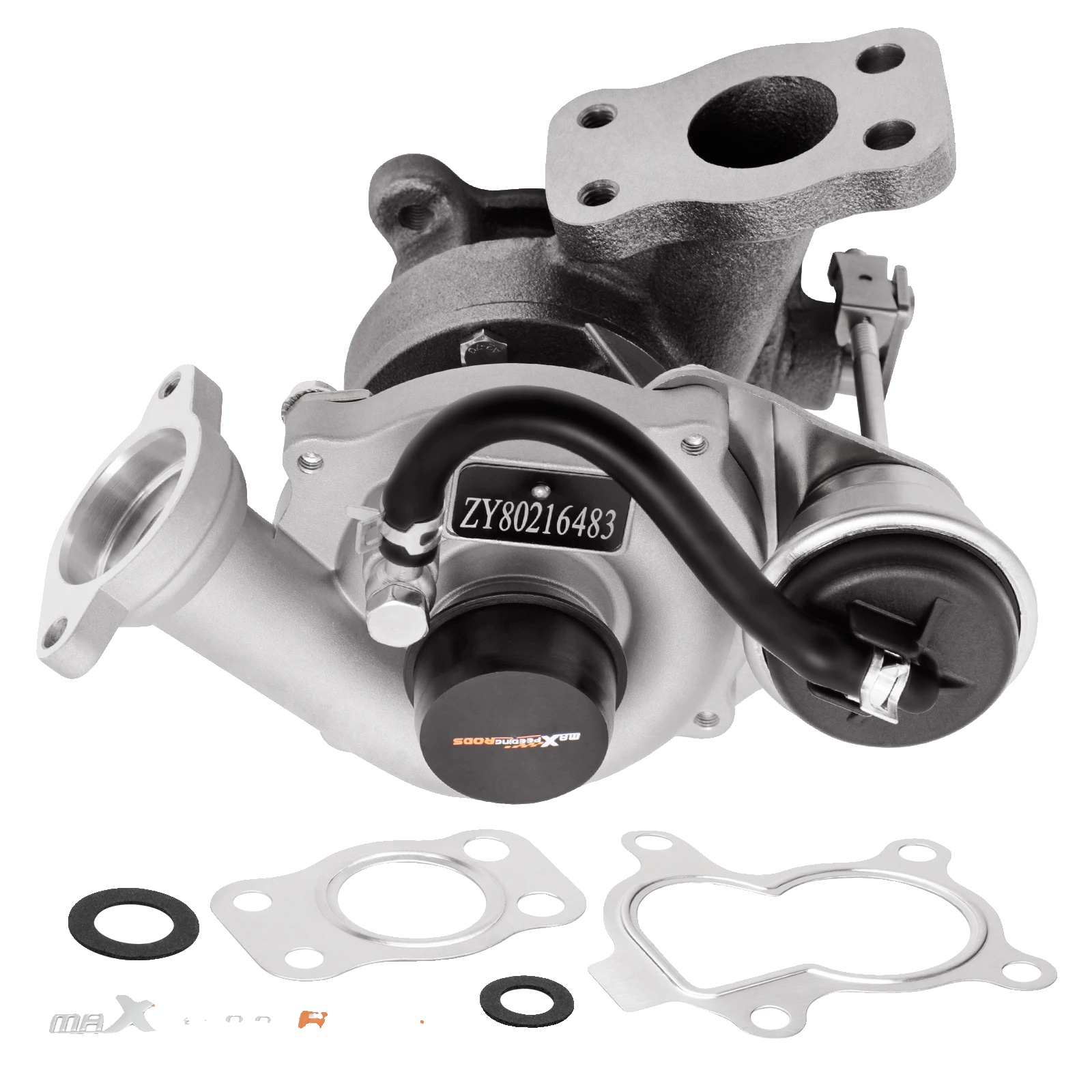 Turbolader, Hochwertiges Metall, Kompaktes Design, Kompatibel Mit Ford Fiesta Tdci 1.4, Bis Zu X Ps Leistungssteigerung, Entwickelt Für Langlebigkeit