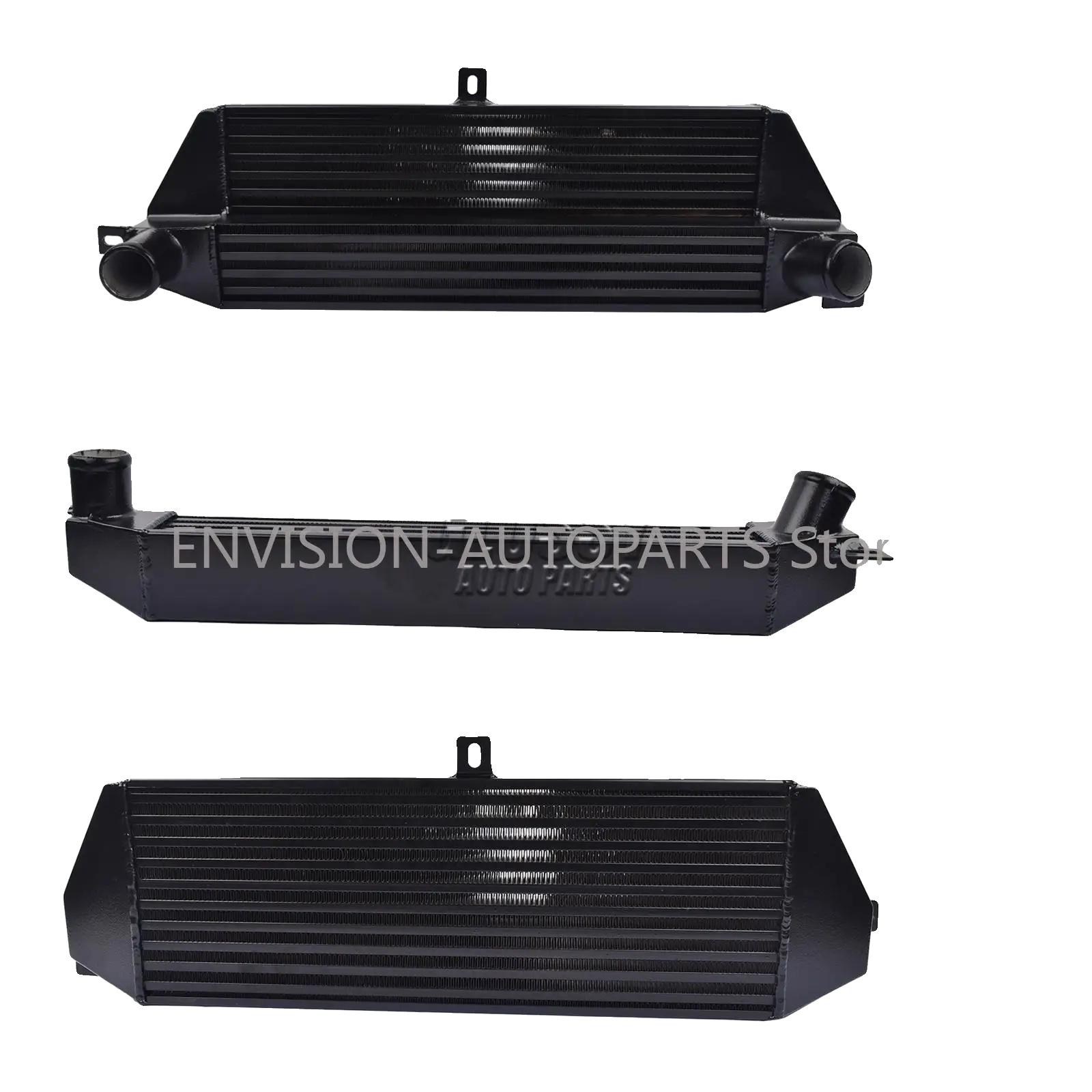 Ladeluftkühler, Aluminium, Kernmaß 530mm X 194mm X 80mm, Einlassdurchmesser 52mm, Auslassdurchmesser 55mm, Kompatibel Mit Mini Cooper S R56/r57/r58