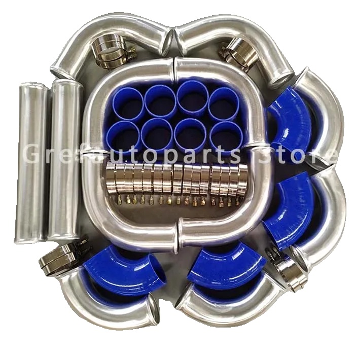Turbo-ladeluftkühler-rohrleitung, Aluminiumkonstruktion, Universelle Passform, Blau