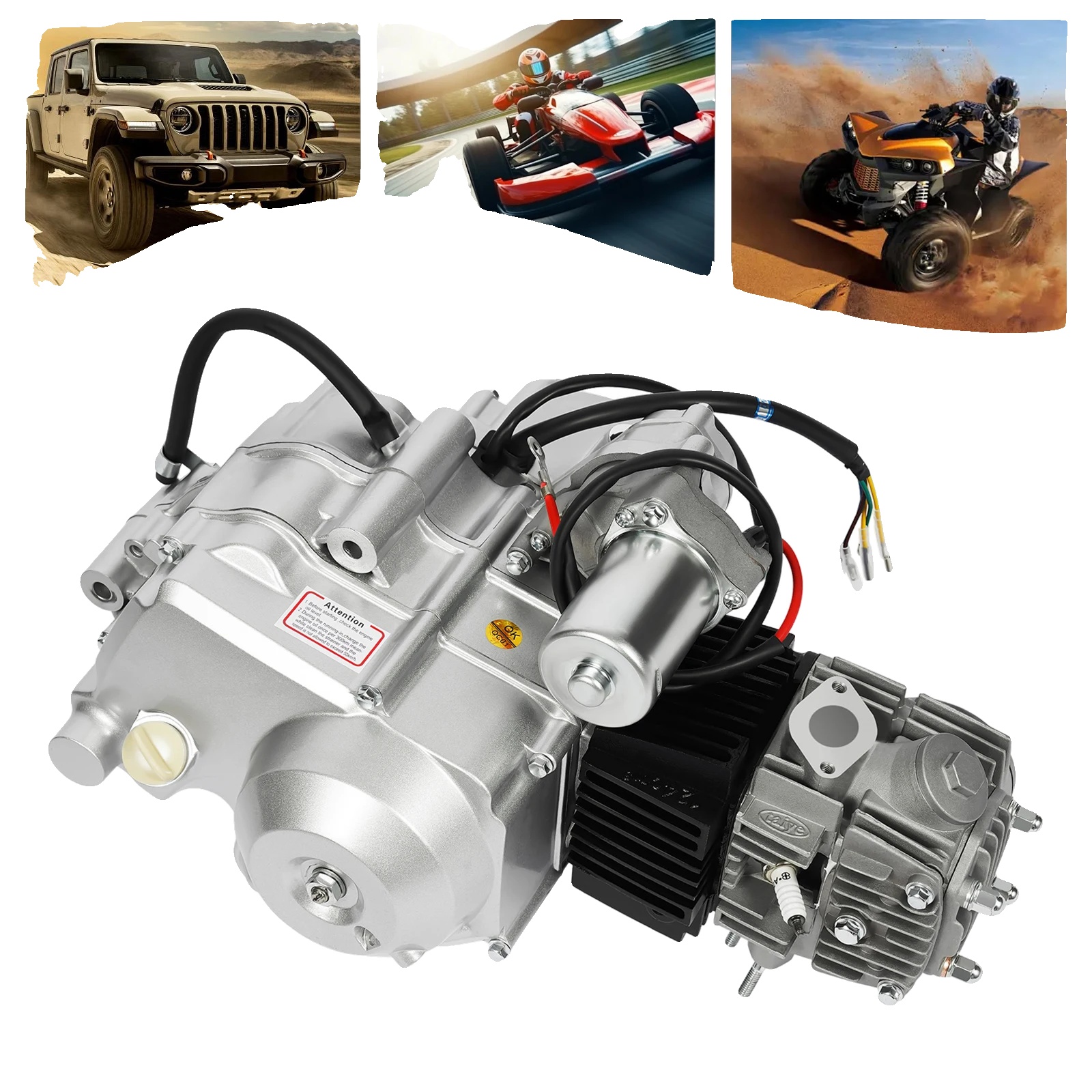 Motor Kit, 125cc Hubraum, 5,5kw Leistung, Elektrostarter, Eisen-aluminium Material, 9:1 Verdichtungsverhältnis