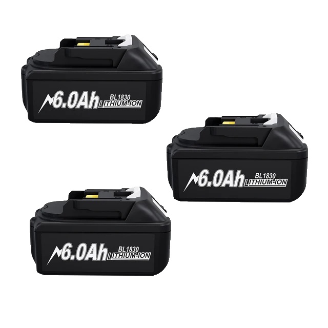 Lithium-ionen-batterie, 18v, 6000mah Kapazität, 6.0ah-3 Stücke