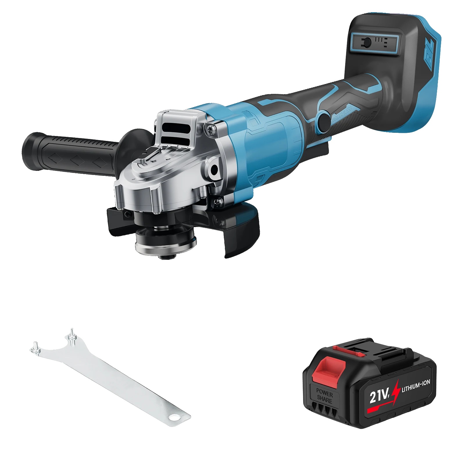 Winkelschleifer, Bürstenloser Motor, Vielseitige Anwendungen, 1 Batterie