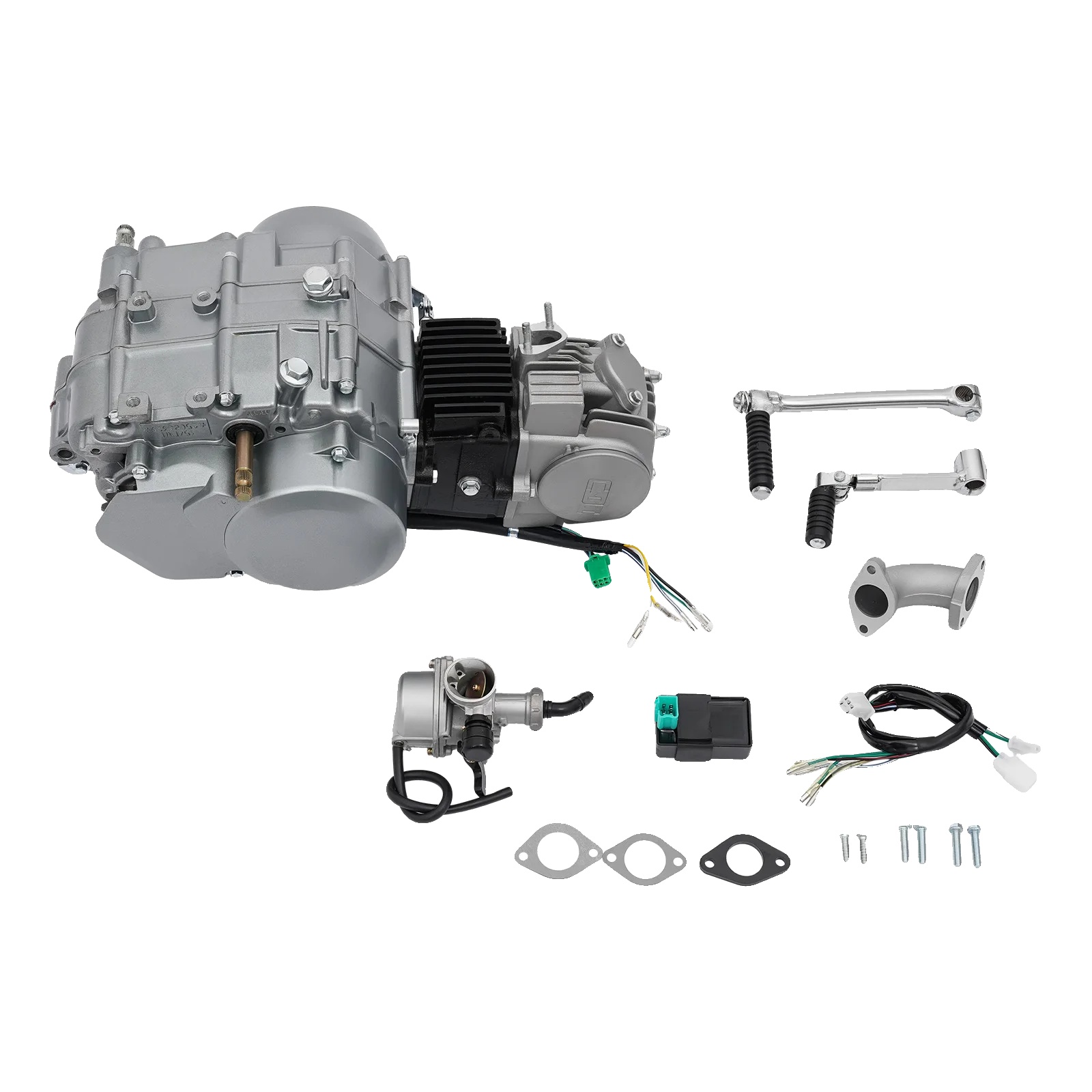 Dirt Bike Motor, 4-takt, Handkupplung, 125cc
