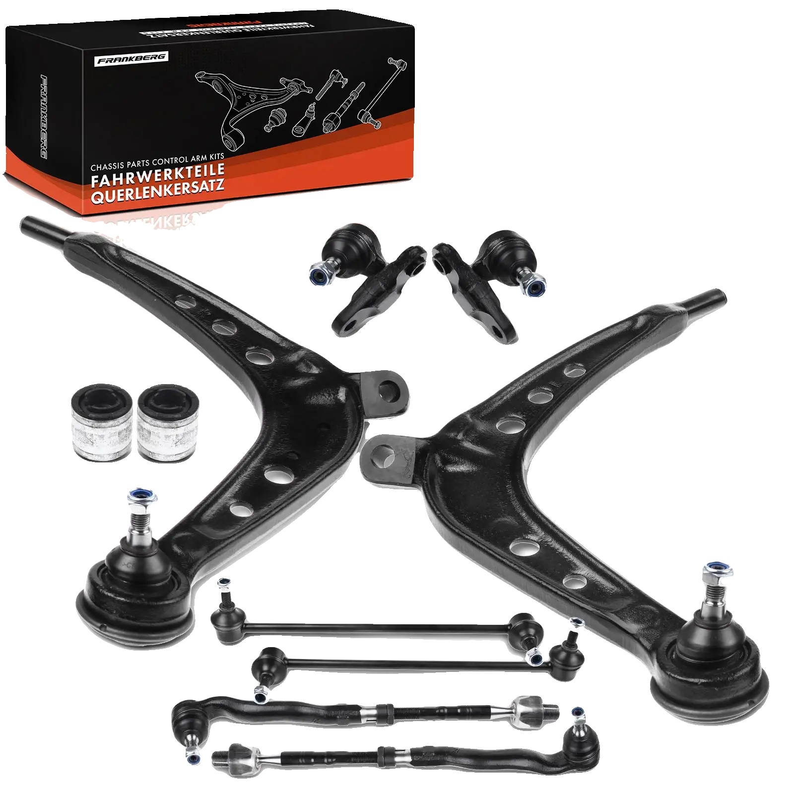 Querlenker-set, 10-teiliges Set, Hochwertiges Metall, Entworfen Für Luxus-kompaktlimousine, Vorderachse Installation, Verbesserte Handhabungsleistung