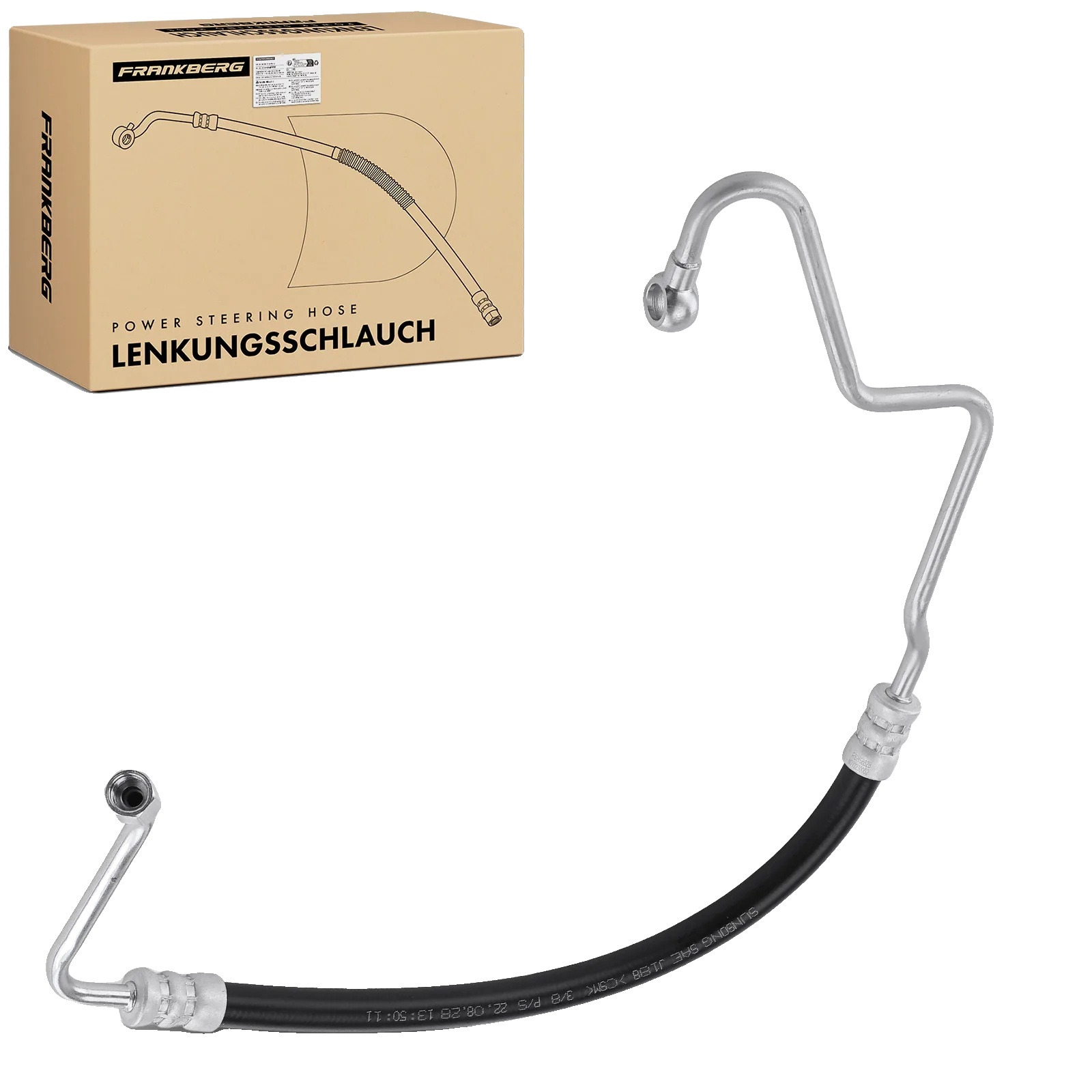 Servolenkungsschlauch, Länge 120 Cm, Hochwertiger Gummi, Kompatibel Mit Subaru Legacy Ii, Optimiert Für 2,5l Motor, Entwickelt Für Sanfte Handhabung