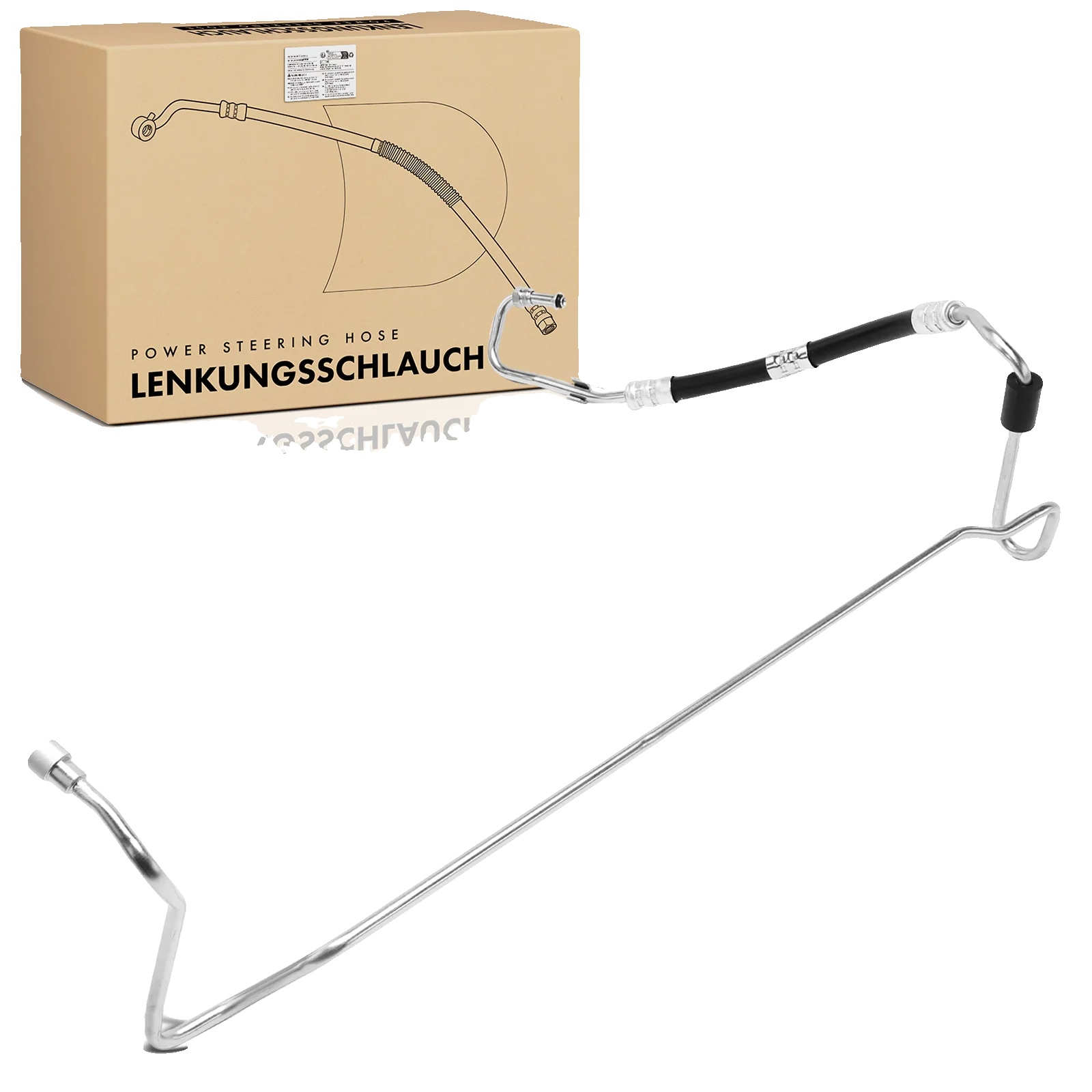 Servolenkungsschlauch, Hochwertiger Gummi, Länge: 1,5 Meter, Kompatibilität: Saab 9-3, Anschlussart: Hydraulikpumpe Zu Lenkgetriebe, Antriebsart: