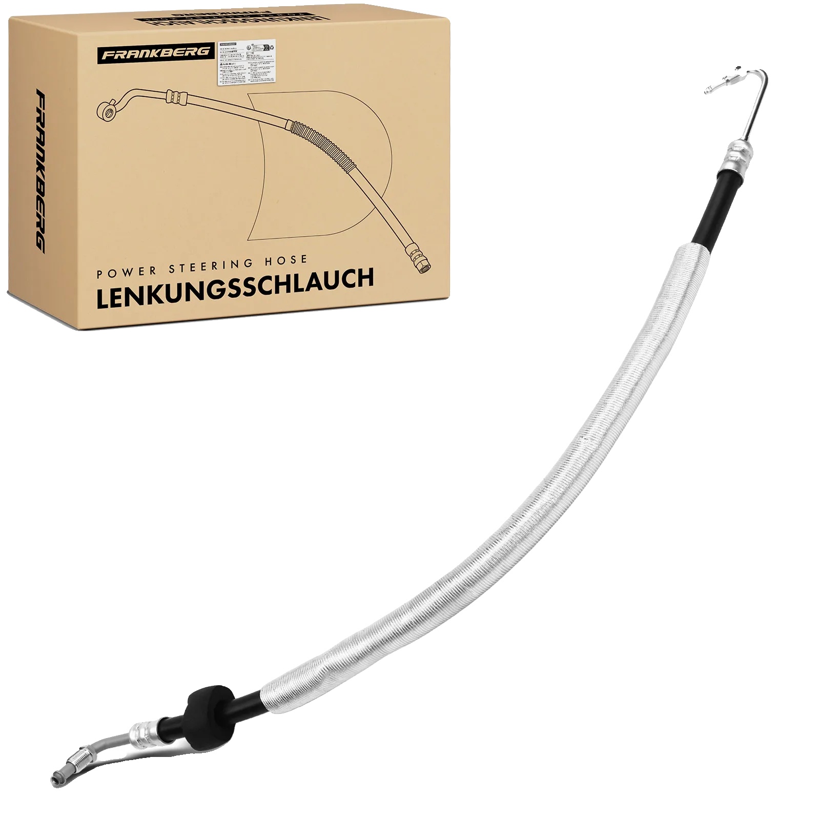 Servolenkungsleitung, Länge 1,5 Meter, Gummimaterial, Hochdruckgeeignet, Kompatibel Mit Mercedes-benz Modellen, Installation Von Der Hydraulikpumpe