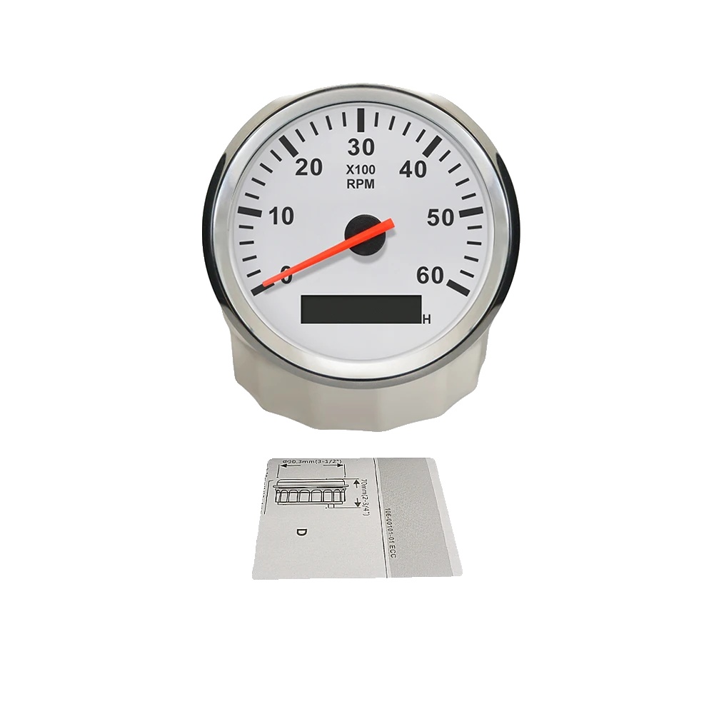 Tachometer, Einstellbarer Rpm-bereich, Rotes Hintergrundlicht, 6k-ws