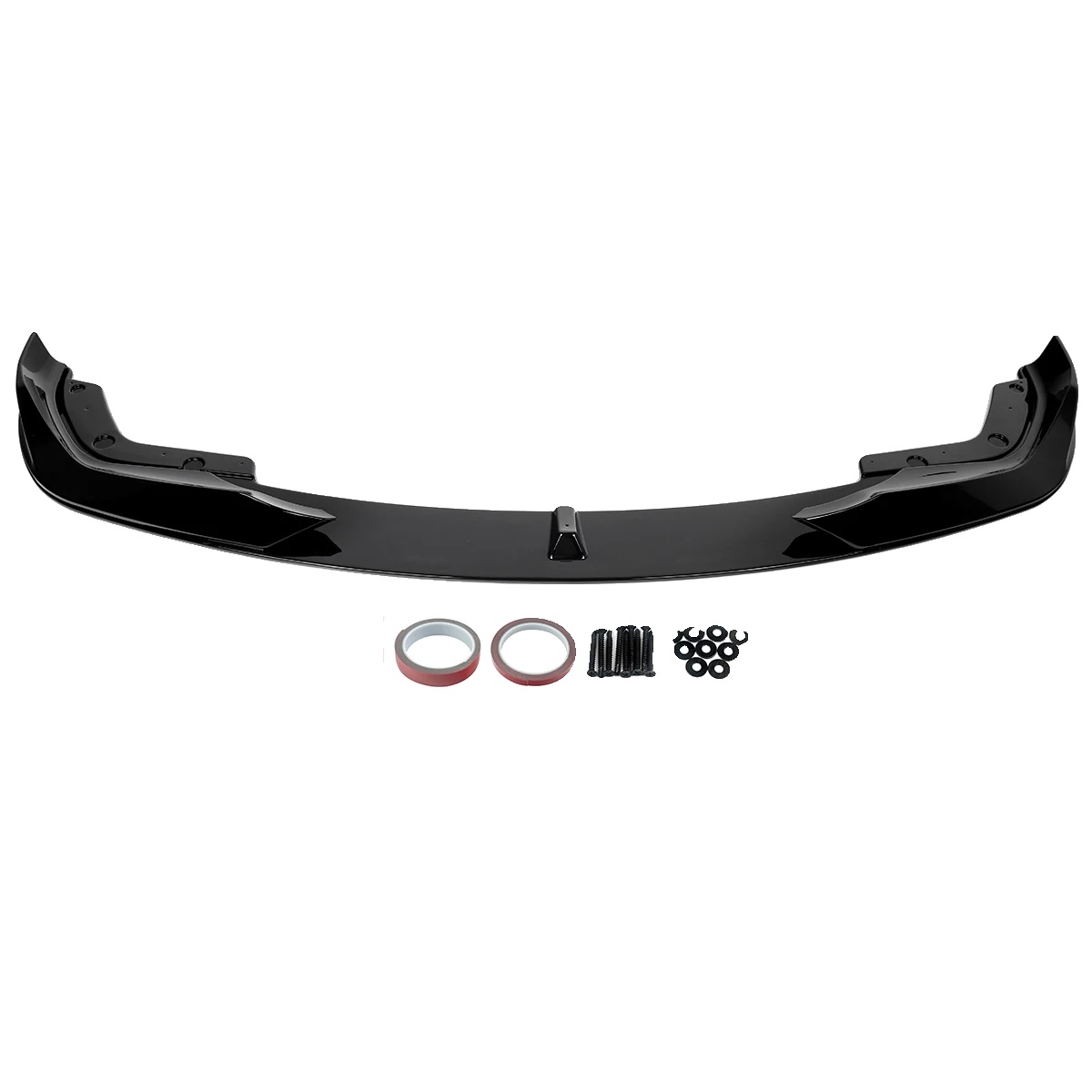 Frontlippe Splitter, Kompatibilität Mit M Sport Stoßstange, Robuste Kunststoffkonstruktion, Glänzend Schwarz
