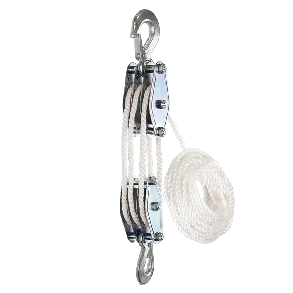 Seilrolle, 270° Drehbar, Robuste Bauweise, 3 Räder 15m