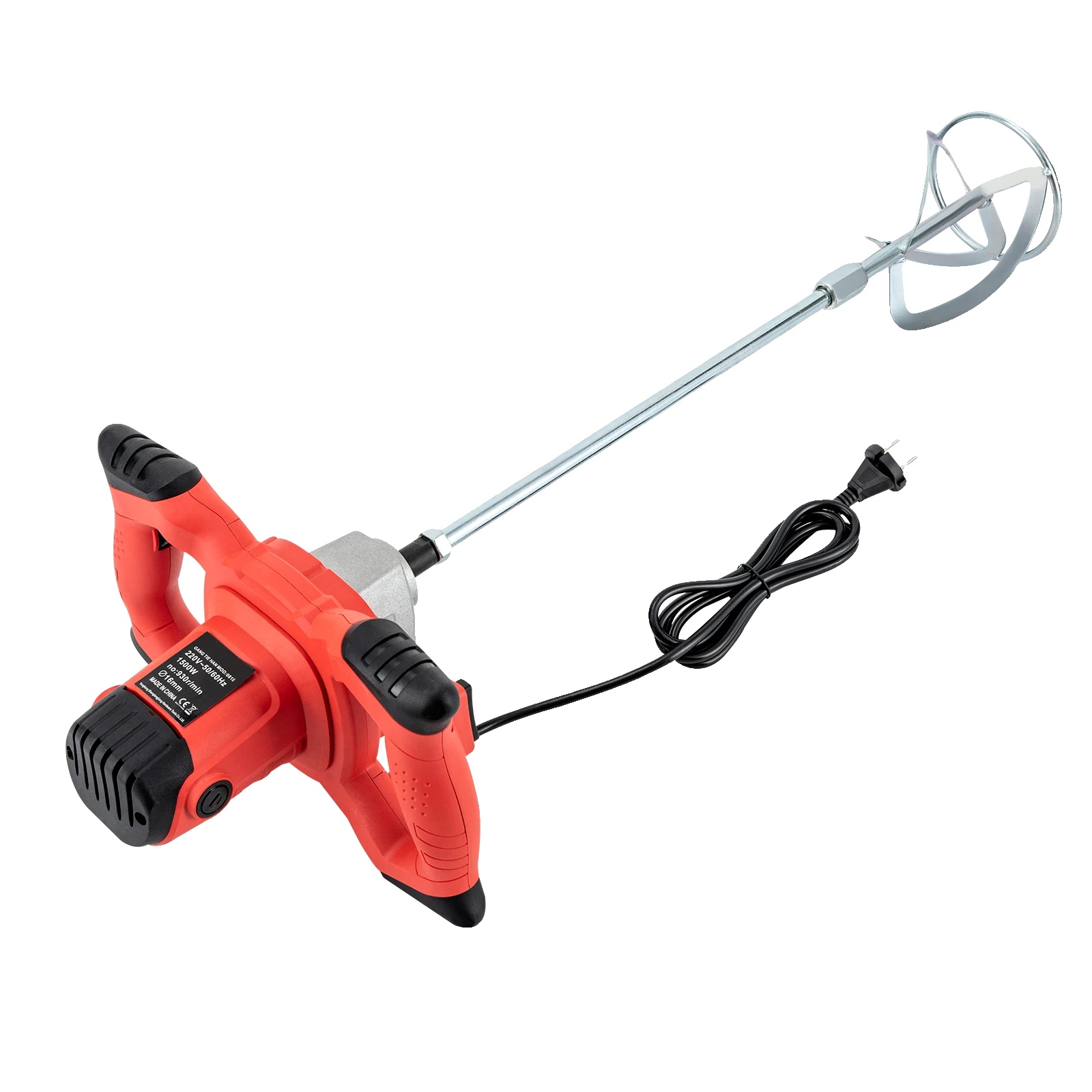 Betonmischer, 6 Geschwindigkeiten, Tragbares Design, Rot, Eu