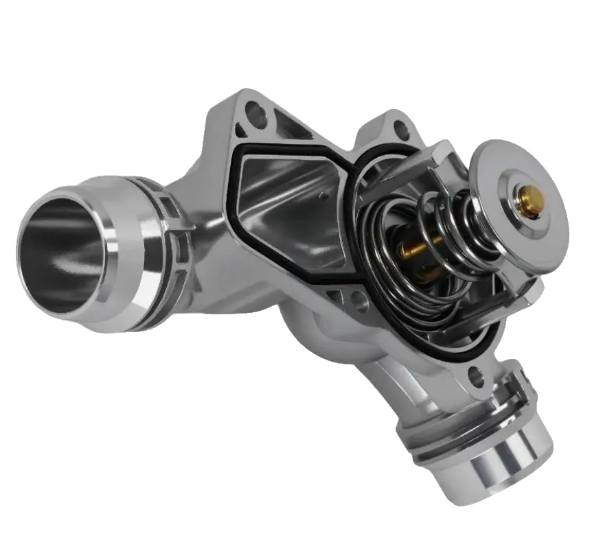 Thermostatgehäuse, Aluminium-material, Breite Kompatibilität, Silber