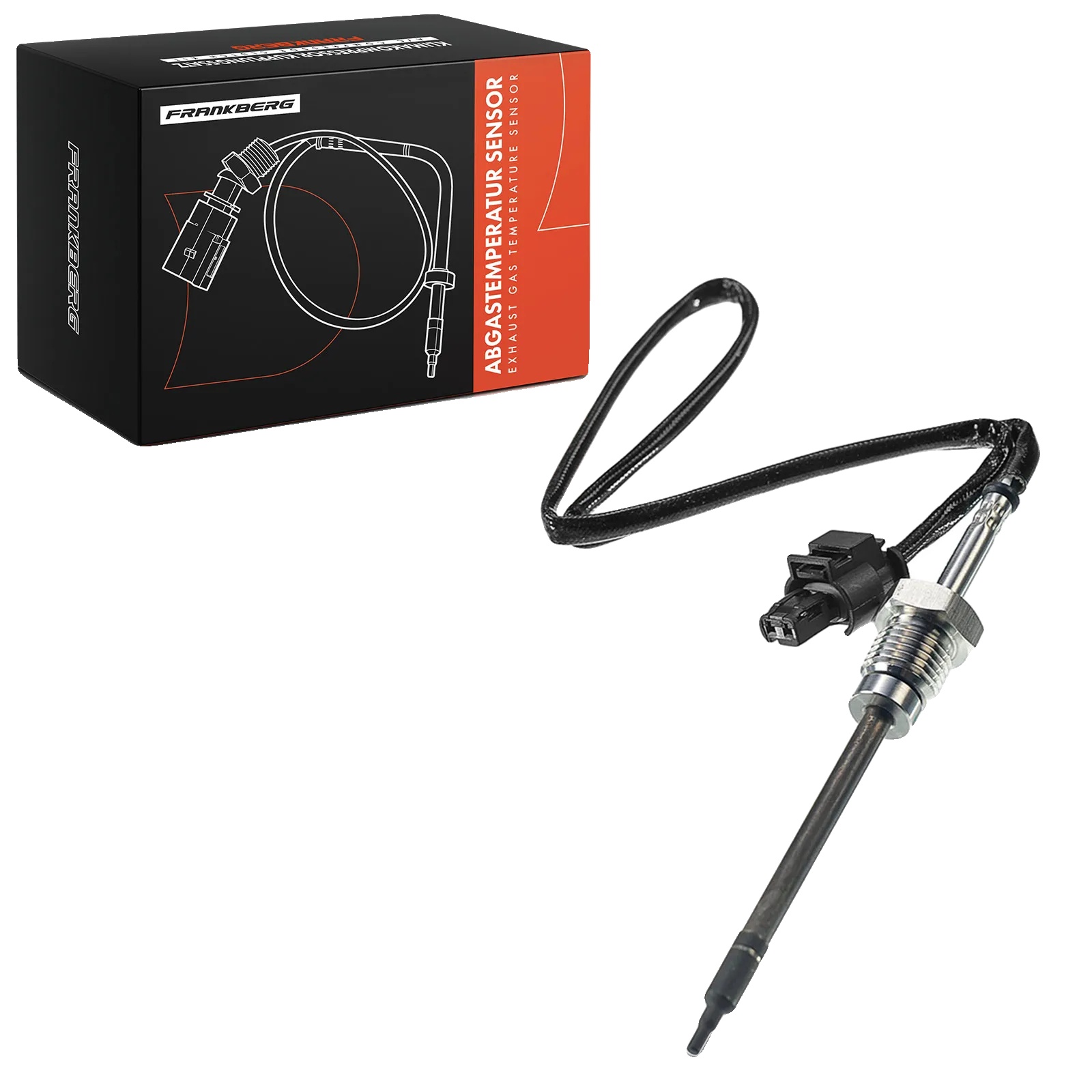 Temperatursensor, Gewindegröße M14x1,5, Kabellänge 565 Mm, Anzahl Der Kontakte 2, Schlüsselgröße 17, Anschlussfarbe Schwarz