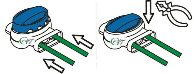 Genisys - Ambrogio ® Kompatible Kabel-verbinder Draht Reparatur Verbindungsklemme Mähroboter Zucchetti ® Wasserdichtoriginal 3m Inhalt (kv+ak) 10x314