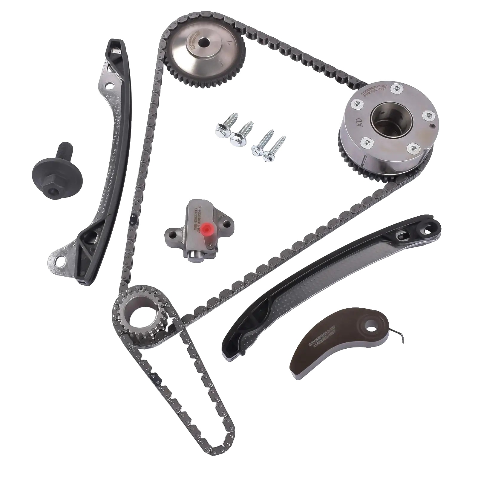 Motorsteuerkettensatz, Kompatibel Mit Dacia- Und Renault-modellen, Stahlmaterial, Optimierte Motorsteuerung, Einfache Installation,
