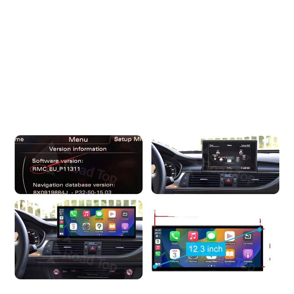 Multimedia-display, 12,3-zoll-touchscreen, Kompatibel Mit Audi A6 A7, 12.3 Lhd Rmc