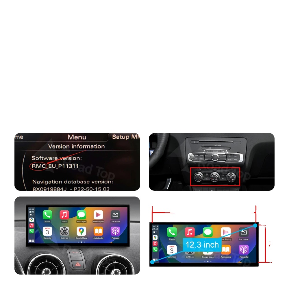 Multimedia-bildschirm, Ultradünnes Design, Touchscreen-funktionalität, 12.3 A1 Rmc