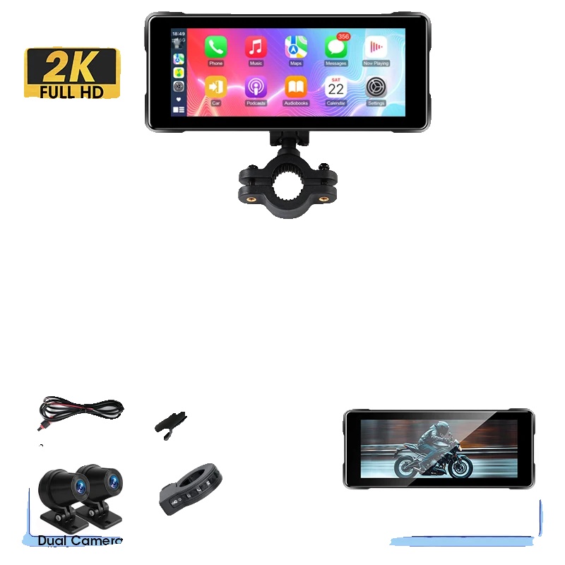 Motorrad Dvr, Dualkamera, Drahtlose Konnektivität, 2k Dvr-a, Keine-a