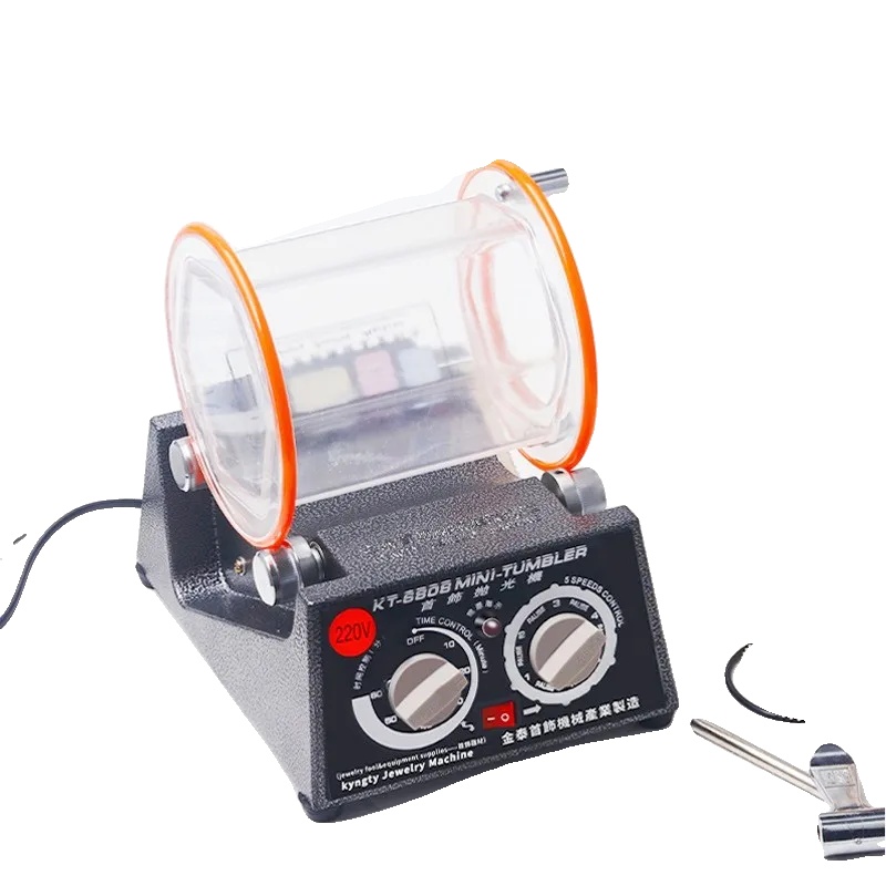 Rotationspoliermaschine, 220v, 4,5 Kg Gewicht, 1200 U/min Leerlaufdrehzahl, Abmessungen 23 Cm X 18 Cm X 10 Cm, Trommelgröße 150 Mm X 105 Mm