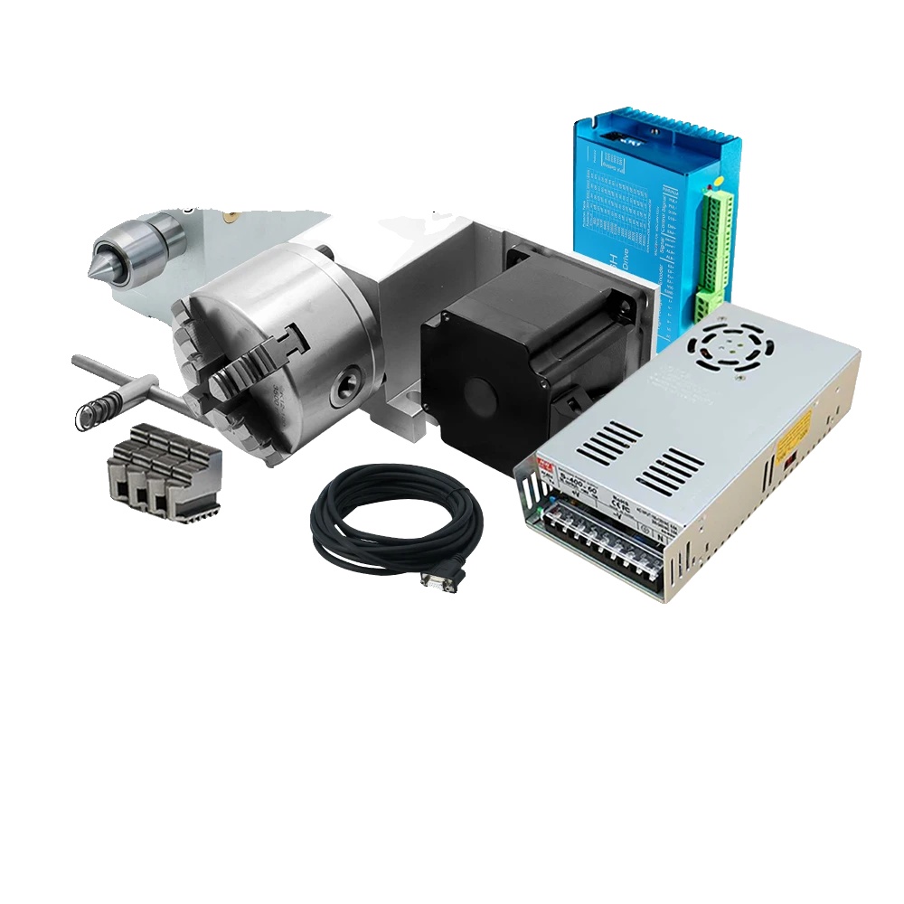 Cnc 4. Achse Kit, Verstellbarer Mitnehmer, Hochdrehmoment-schrittmotor, Mit Motot