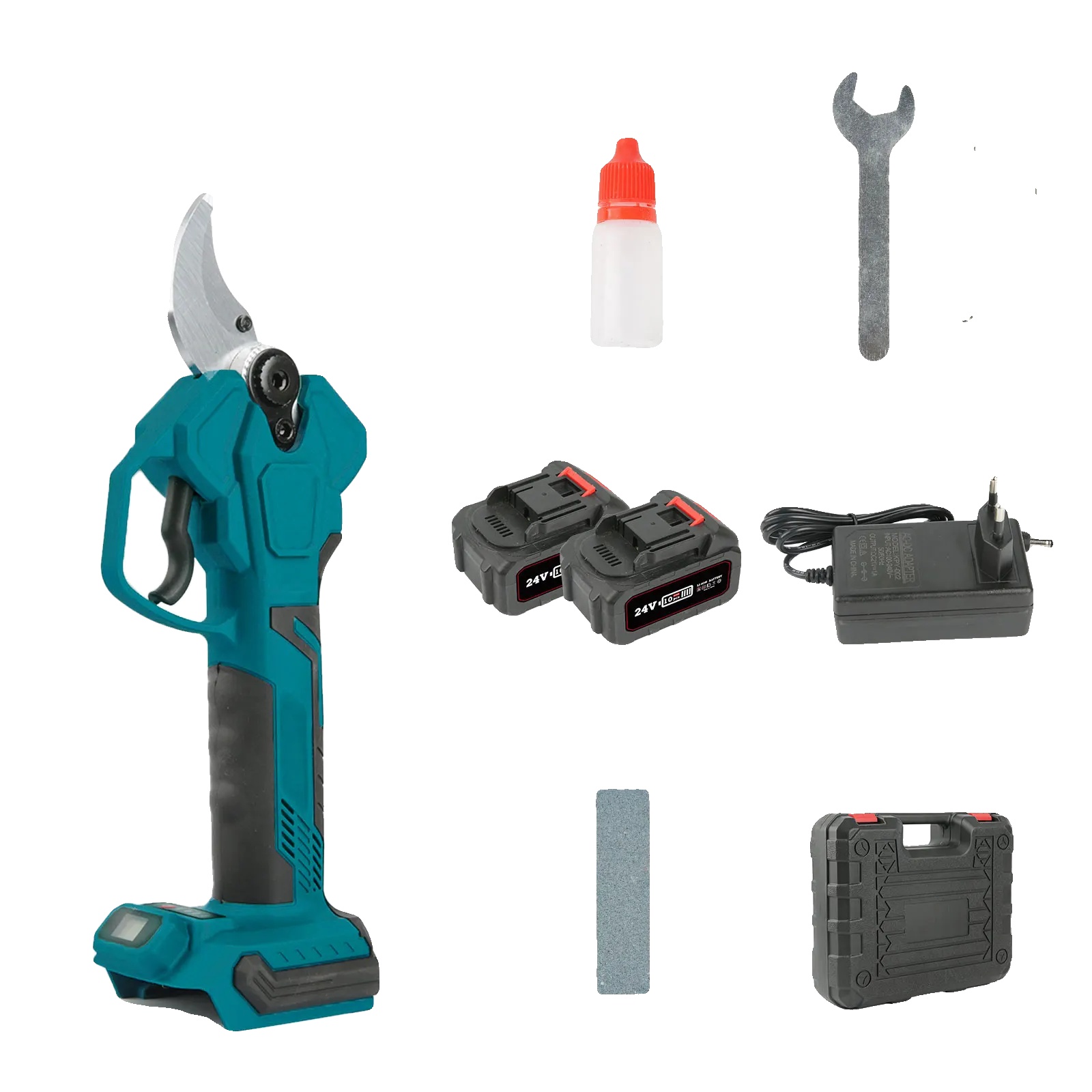 Baumschneider, Bürstenloser Motor, Ergonomisches Design, 2 Batterien (10 Zellen)