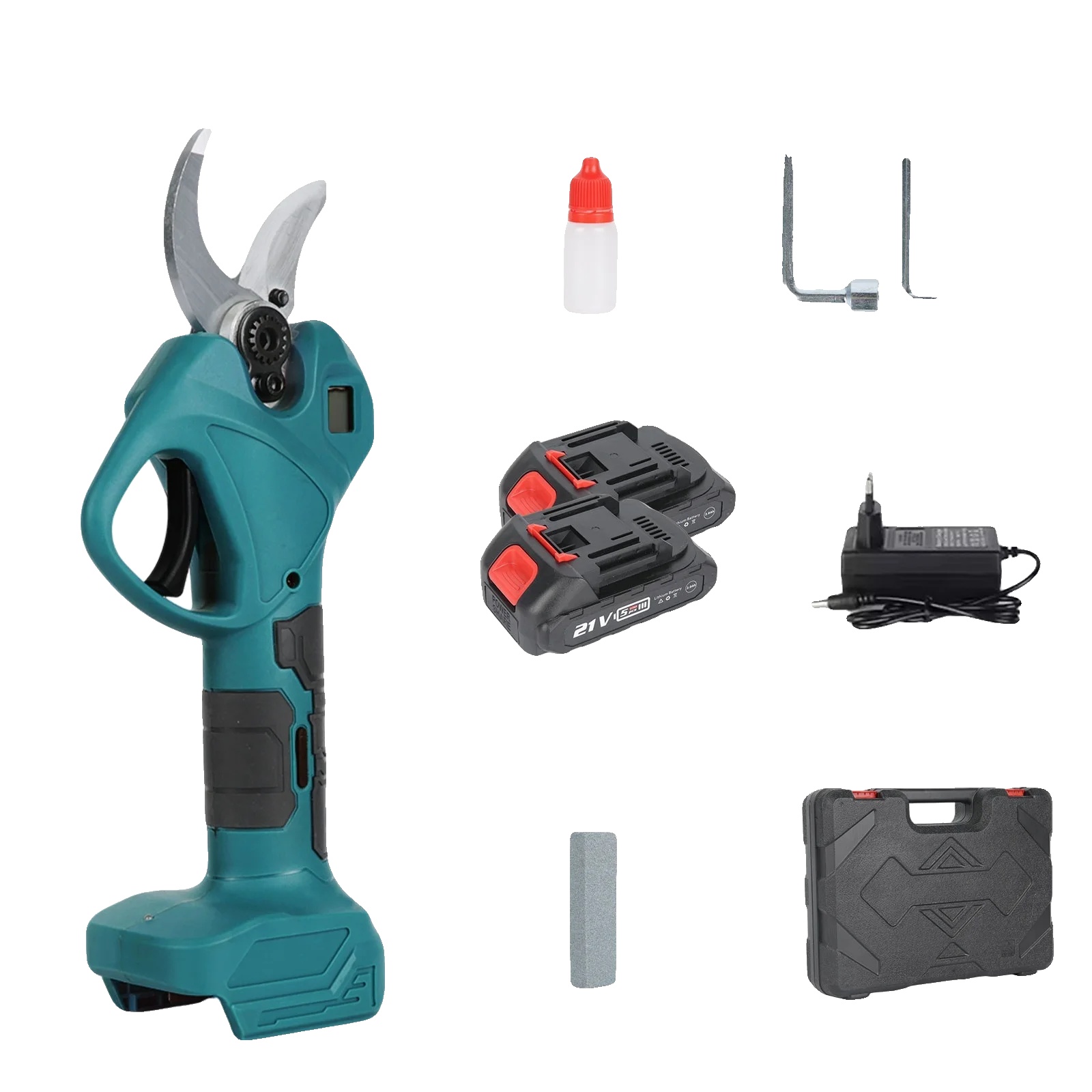 Baumschneider, Bürstenloser Motor, Ergonomisches Design, 2 Batterien (5 Zellen)