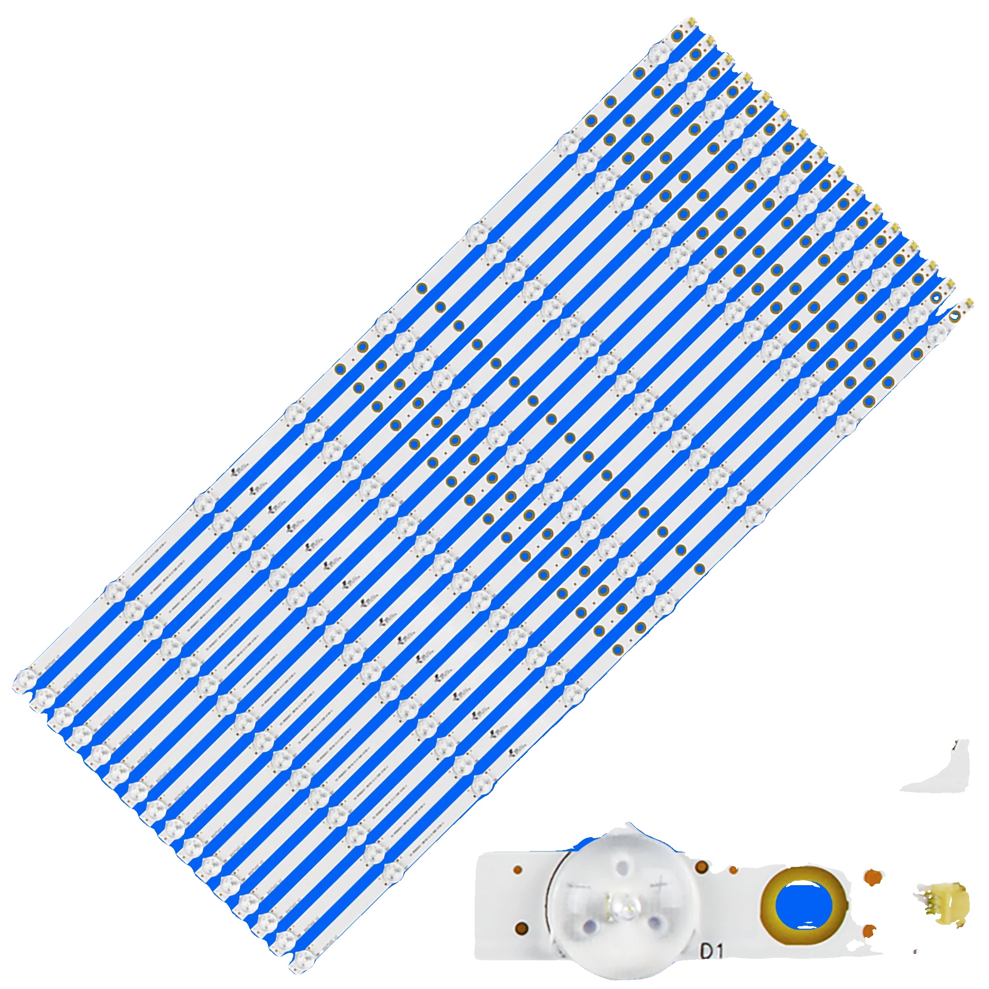 Led-hintergrundbeleuchtungsstreifen, Länge 712 Mm, 8 Led-perlen, 3v Spannung, 2500 Lm Lichtstrom, Ip33 Bewertet