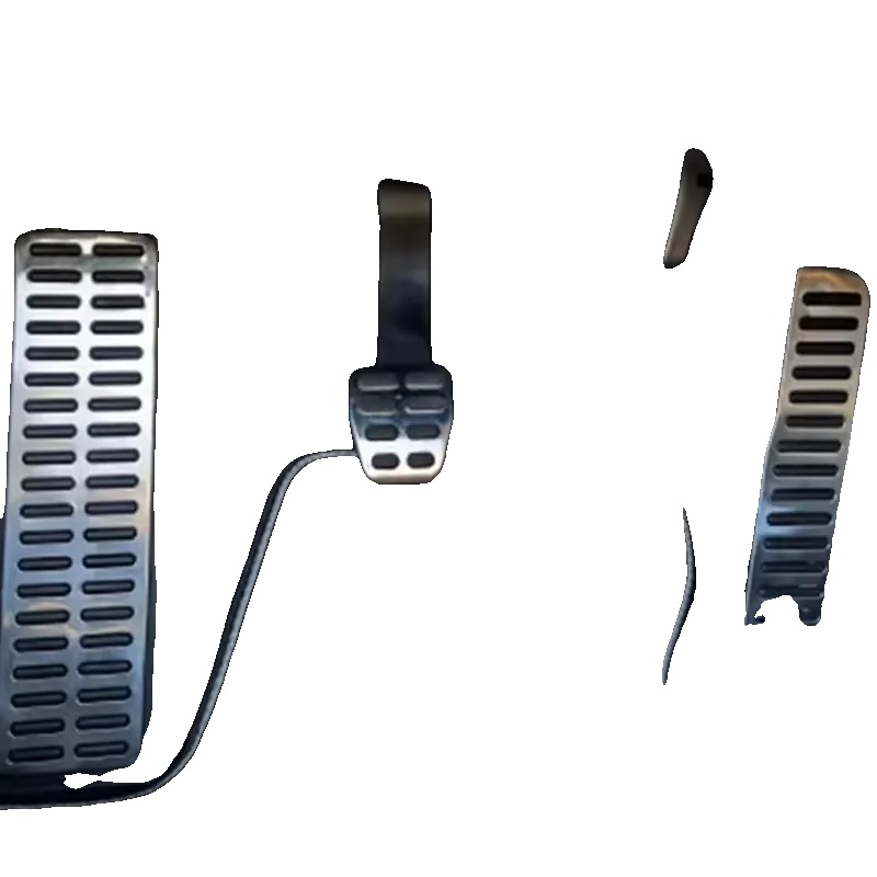 Pedalset, Edelstahl, Gummigriff, 1 Set