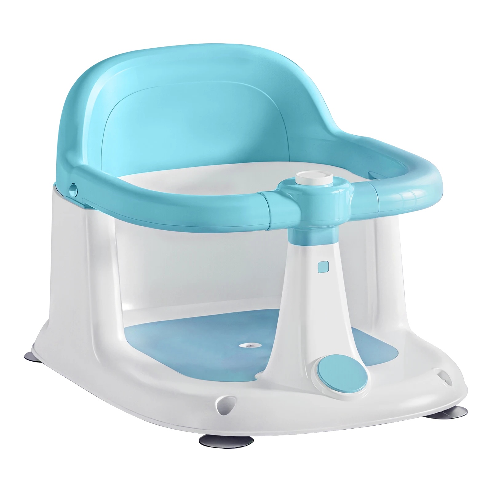 Babybadewannensitz, Rutschfestes Design, Sichere Saugnäpfe, Blau