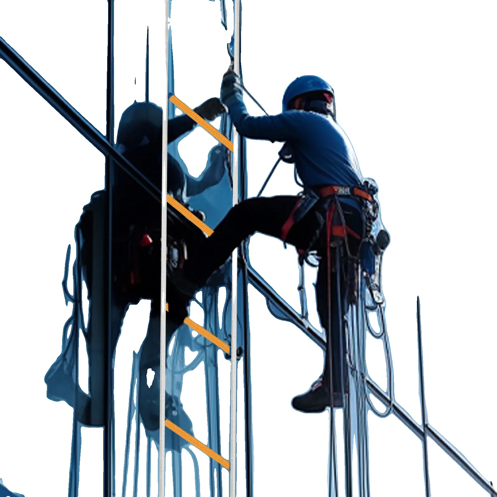 Feuerleiter, 12 M Länge, 200 Kg Tragfähigkeit, 0,9 Zoll Durchmesser, Feuerfestes Material, Wasserdicht Und Korrosionsbeständig