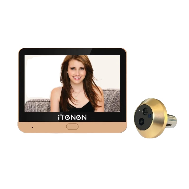 Video-türkamera, 4,3 Zoll Display, 2,4g Wifi-konnektivität, Gold (alexa)