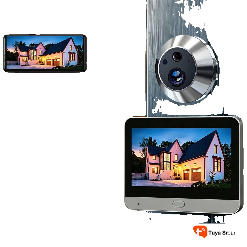 Digitaler Türspion, Bewegungserkennung, Smart Home-kompatibel, Türklingel Kamera