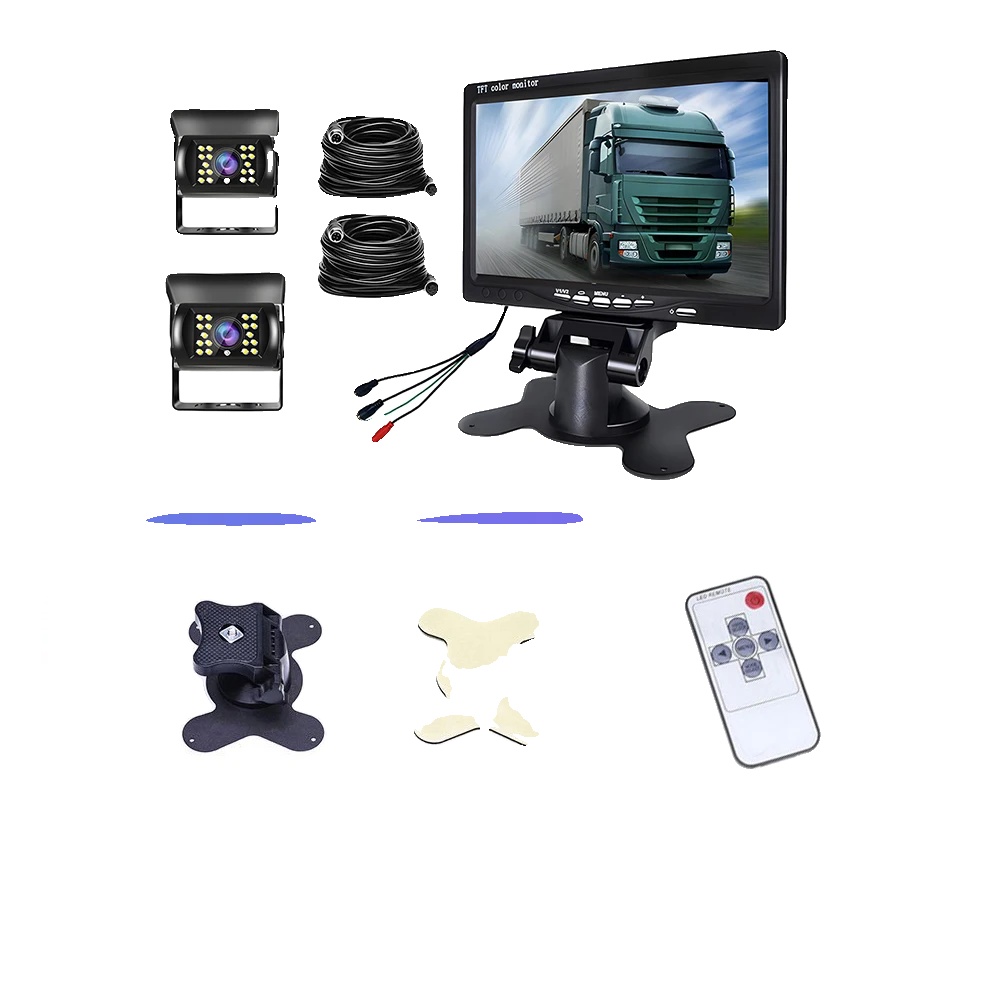Auto-monitor, 7-zoll-display, Unterstützung Für Dual-kamera, Mit 2 Kameras