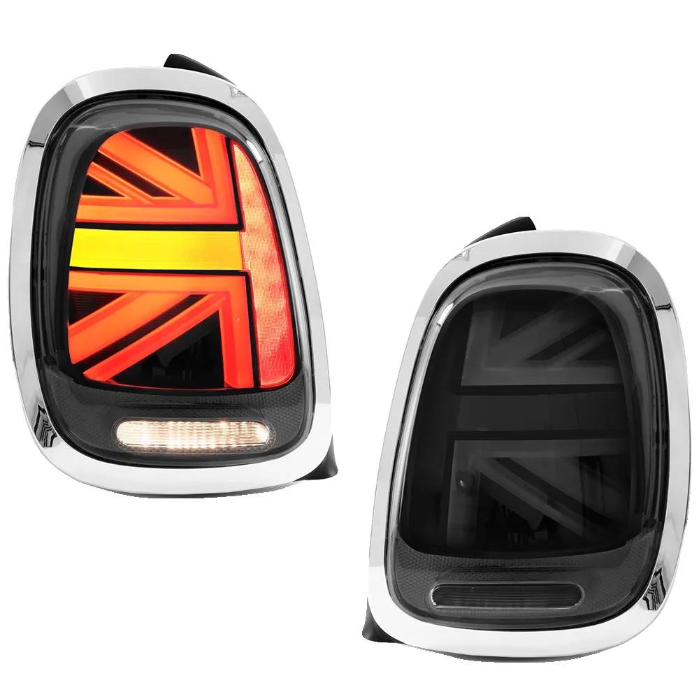 Rücklichter, Led-sequenzsignal, Wasserdichtes Design, Geräuchert Mit Chrome