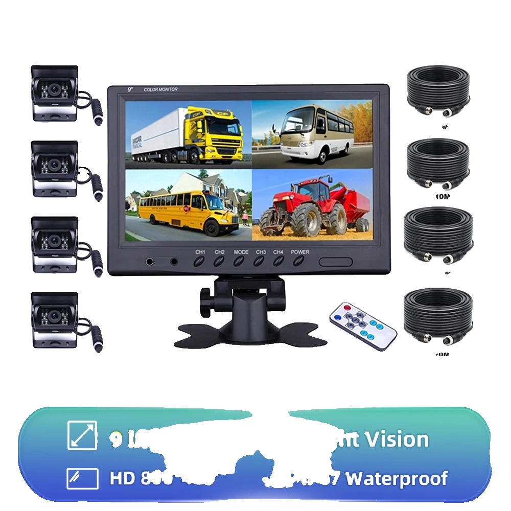 Auto-monitor, 9-zoll-display, Hochauflösende Auflösung, Eu-stecker