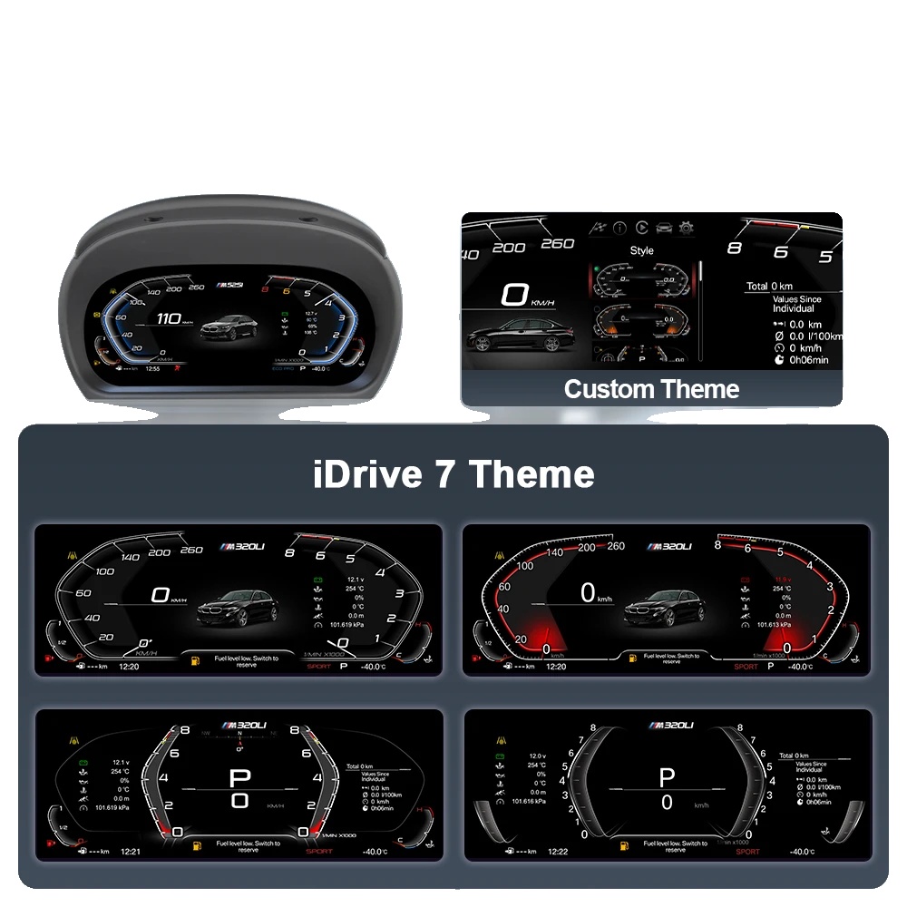 Digitales Instrumentencluster, Adaptive Helligkeit, Umfangreiche Kompatibilität, E90 Standardversion