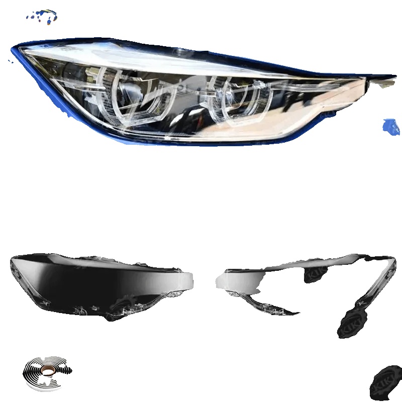 Scheinwerferlinsenabdeckung, Abs-kunststoff, 62 X 24 X 24 Cm, Kompatibel Mit Luxus 3er-serie Limousine (2016-2018), Transparentes Design, Staubdicht