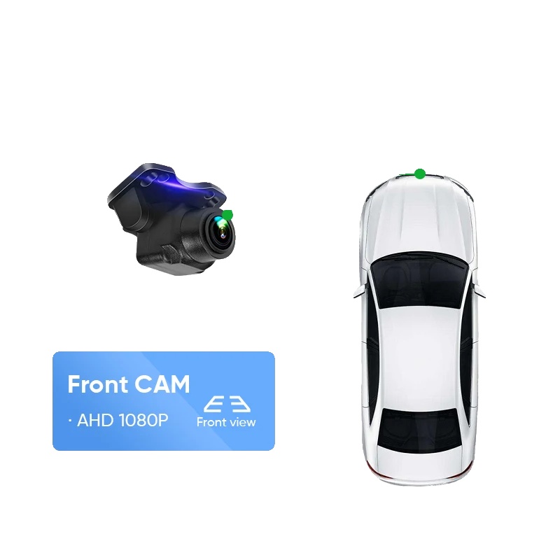 Rückfahrkamera, Ahd 1080p, Dashcam-funktionalität, Vorderseite Ahd 1080p