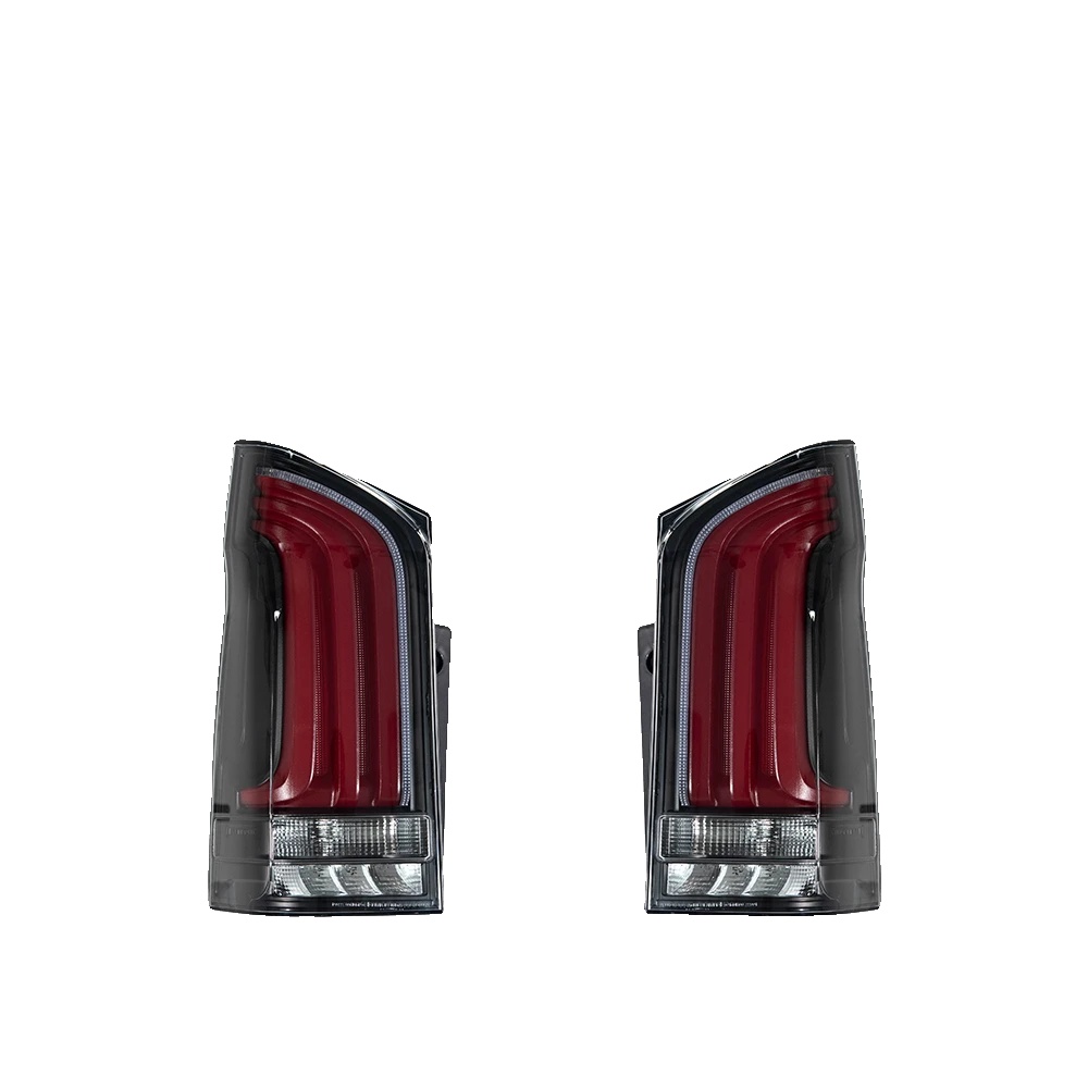 Rücklichter, Kompatibel Mit Benz Vito Rücklichtern 2016-2024, Led-material, Dynamische Signal-funktion, Rot-schwarz