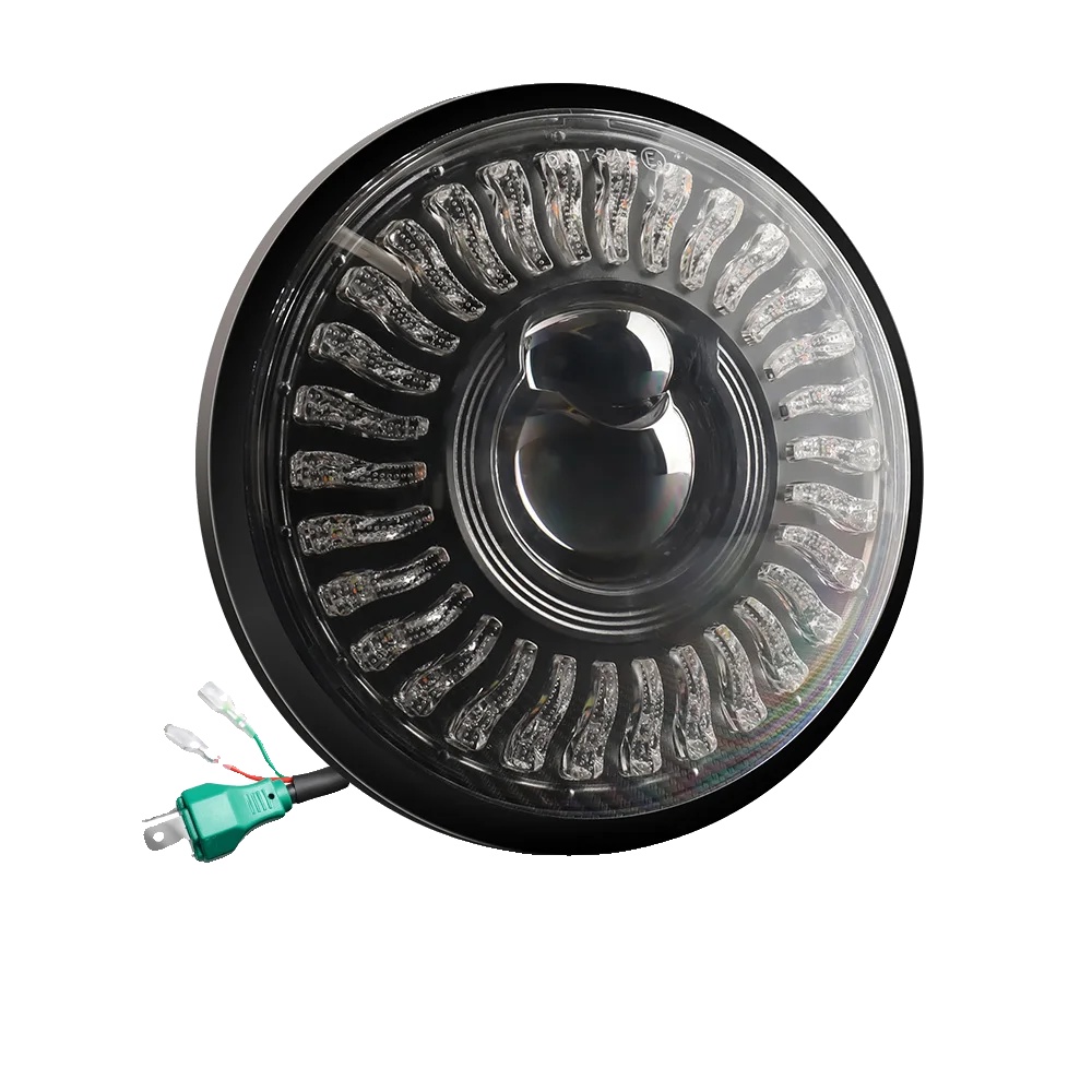 Led-motorrad-scheinwerfer, Hohe Sichtbarkeit, Langlebiges Gehäuse, 5.75 Zoll Dualfarbe