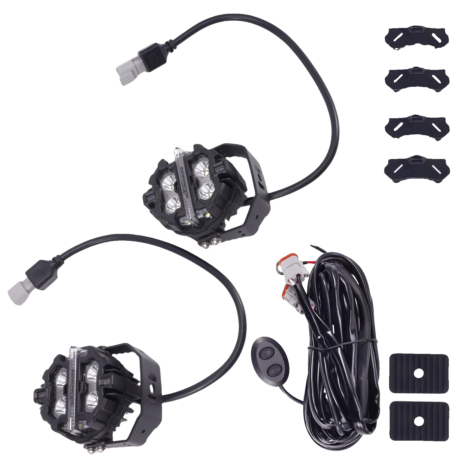 Led-lichtpods, 3,5 Zoll, 160w, Ip68, 6000k Farbtemperatur, Spotstrahl & Seitenstrahler