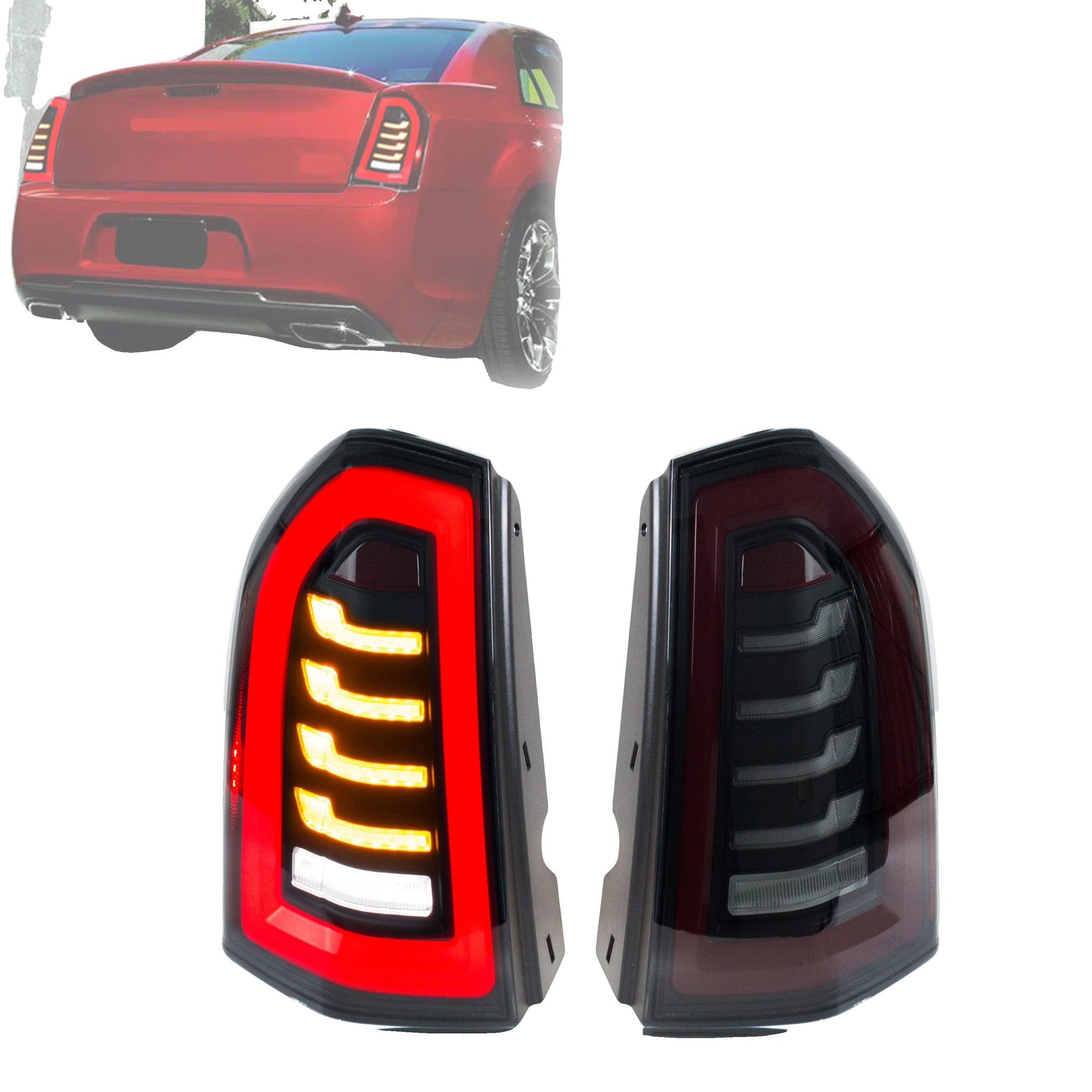 Rücklichtanbau, Pc Abs Pmma Glasmaterial, 35w, 12v Spannung, 3400 Lumen, Kompatibel Mit Chrysler 300/300c 2011-2014