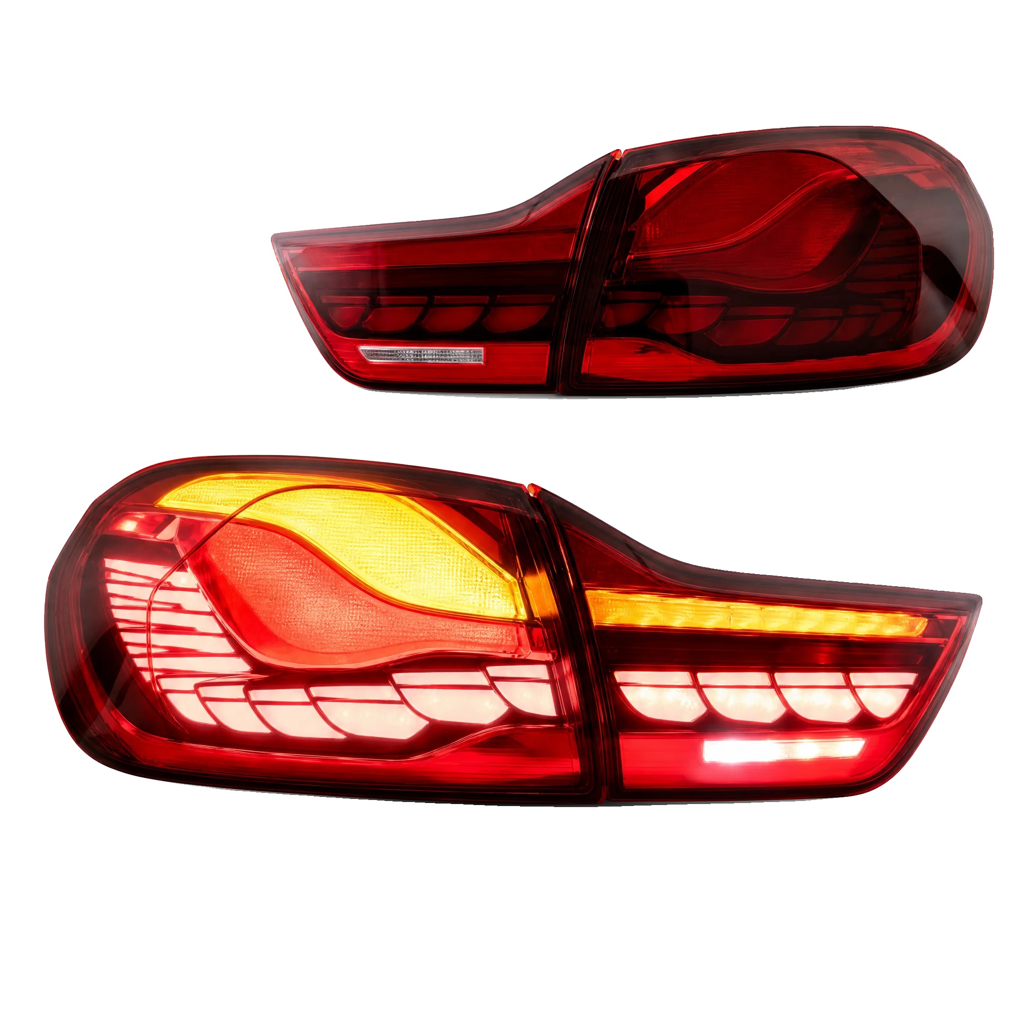 Rücklichtanbau, Led-technologie, Dynamische Sequenzielle Blinker, Rot Klar