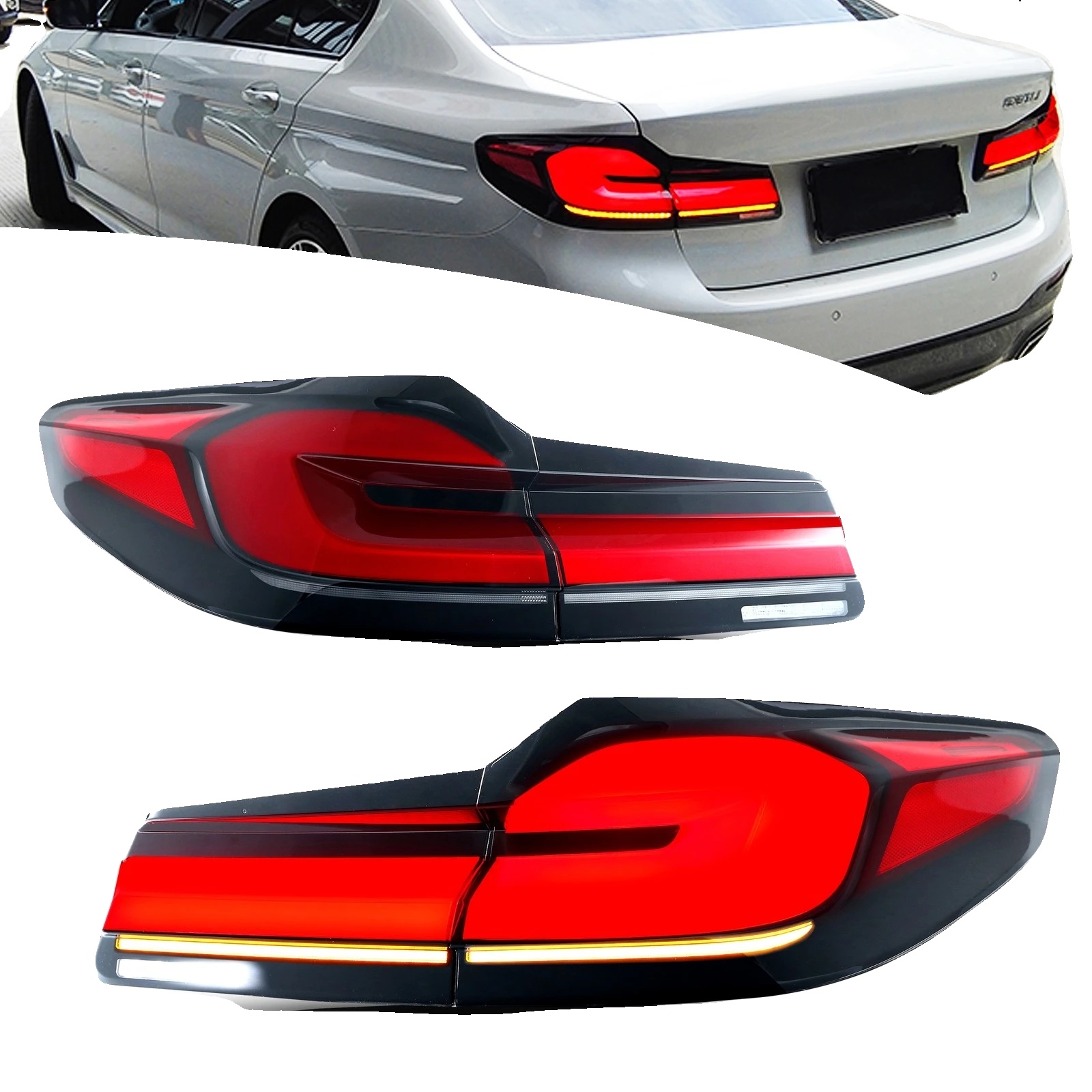 Led-rücklichtanbau, Abs-gehäuse, Wasserdicht Ip67, Kompatibel Mit Luxuslimousine 5er-serie, 12v Betriebs Spannung, 3400lm Lumen