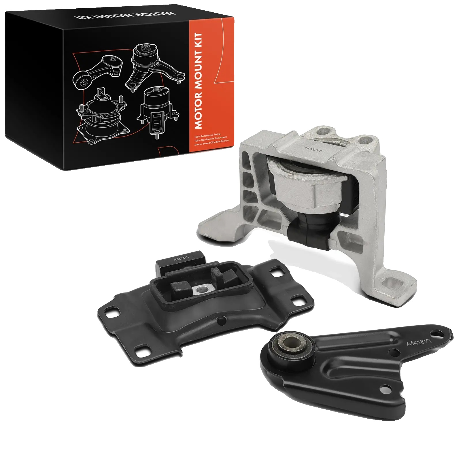 Motorlager, Hochfester Verbundwerkstoff, Kompatibel Mit Mazda 3 Bl 2006-2013, Abmessungen Für Vorder- Und Hinterachse, Stufenheckmodelle Bl 5 Cw,