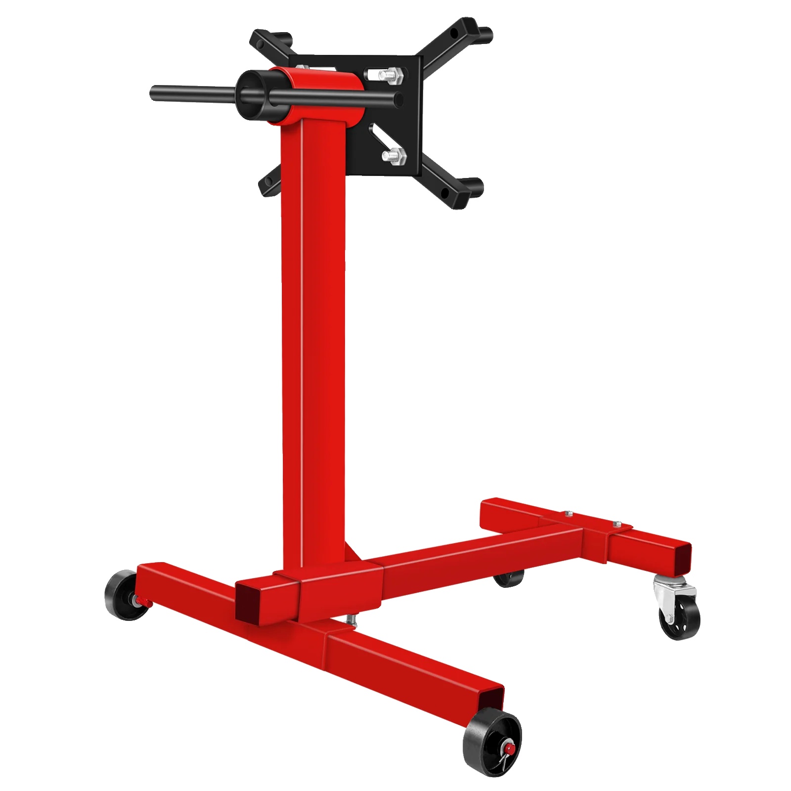 Motorständer, 360° Drehbarer Kopf, 450 Kg Tragfähigkeit, Rot